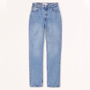 Abercrombie & Fitch The 90s slim straight Ultra high rise- curve love